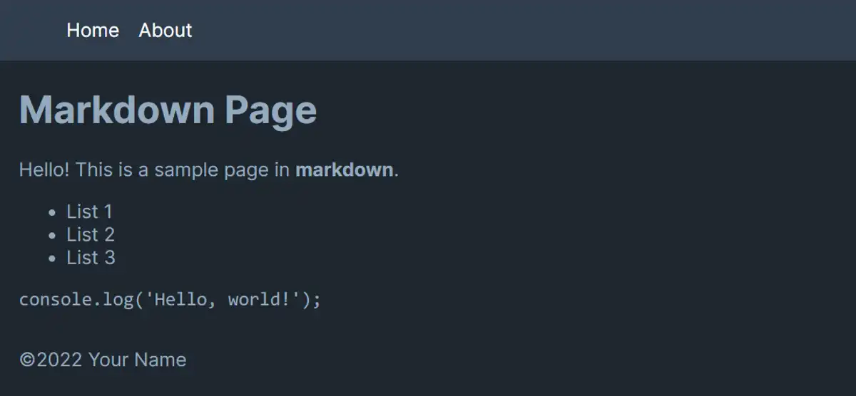 さきほど作成したMarkdownの内容をブラウザで確認することができました